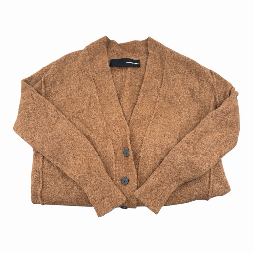Isabel Benenato Sweater Women's 38 Brown Merino Wool Yak Cardigan Made In‎ Italy